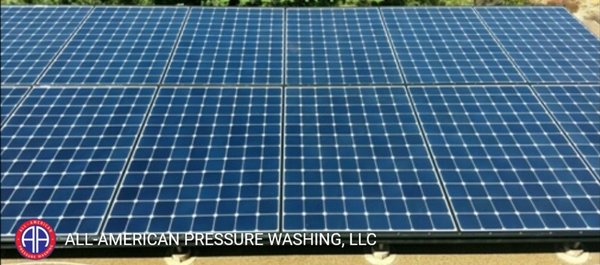 Solar panel cleaning - This customer was having decreased performance production due to the build-up of dirt and grime. Solar panel cleaning - This customer was having decreased performance production due to the build-up of dirt and grime.