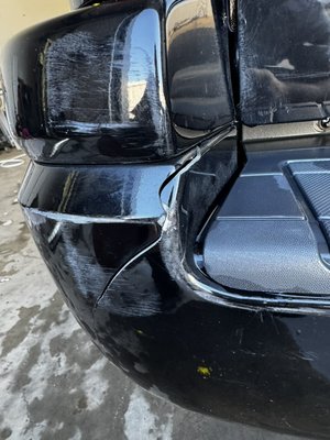 Ford rear Bumper - Customer came in for a bumper replacement on this beautiful Ford based on other shops suggestions! We decided to do totally opposite, show to our customer that we are different. We repaired this bumper, this way we saved time and money for customer. Quality and fast turnaround is all it matters. Ford rear Bumper - Customer came in for a bumper replacement on this beautiful Ford based on other shops suggestions! We decided to do totally opposite, show to our customer that we are different. We repaired this bumper, this way we saved time and money for customer. Quality and fast turnaround is all it matters.