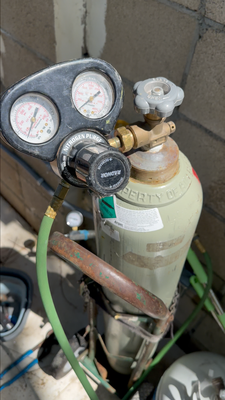 Directional Gas Line Replacement - The homeowner had a large property with multiple gas lines and no hot water after another contractor was unable to locate and repair the leak. Our team performed a complete gas leak detection, isolated the system into separate zones, and identified the failed underground main gas line supplying the home.
Because the customer wanted to avoid tearing up the front entrance, we designed a minimally invasive solution. Using directional drilling, we installed a new underground polyethylene gas line through a single access point, restored gas service, pressure-tested the system, and completed the repair with minimal disruption to the property. The customer was back up and running quickly without major demolition. Directional Gas Line Replacement - The homeowner had a large property with multiple gas lines and no hot water after another contractor was unable to locate and repair the leak. Our team performed a complete gas leak detection, isolated the system into separate zones, and identified the failed underground main gas line supplying the home.
Because the customer wanted to avoid tearing up the front entrance, we designed a minimally invasive solution. Using directional drilling, we installed a new underground polyethylene gas line through a single access point, restored gas service, pressure-tested the system, and completed the repair with minimal disruption to the property. The customer was back up and running quickly without major demolition.