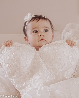 Mini Bride - "From aisle to adorable. This sweet Corpus Christi baby photoshoot turned Mom’s wedding gown into the cutest dress-up moment ever! Perfect for heirloom portraits right here in the Coastal Bend." Mini Bride - "From aisle to adorable. This sweet Corpus Christi baby photoshoot turned Mom’s wedding gown into the cutest dress-up moment ever! Perfect for heirloom portraits right here in the Coastal Bend."