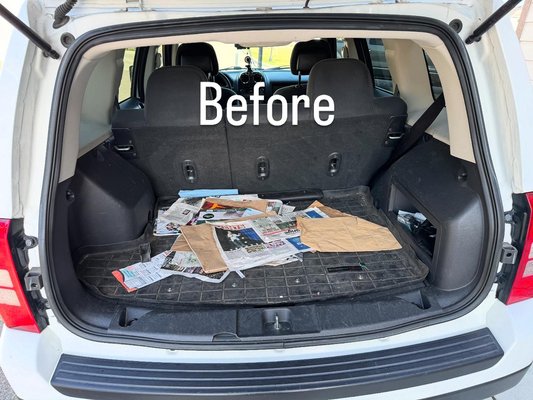Jeep patriot before and after - This was a jeep patriot that got a interior detail and these are the before and after photos