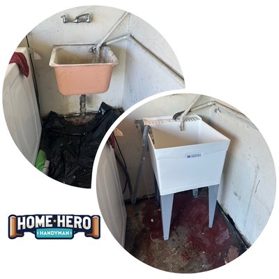 ✅Installation a utility sink - Installing a new sink as the old one was very heavy and its mount broke ✅Installation a utility sink - Installing a new sink as the old one was very heavy and its mount broke