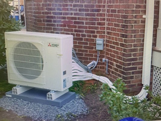 Mitsubishi MXZ4C36 Outdoor Heat Pump in Roebling, NJ - In the case of the Kesslers, they were utilizing their new heat pump as a supplement to their current heating system and their using it as their primary cooling system in the summer.  

Some of the great benefits of installing a ductless heat pump in New Jersey homes include:
- High Efficiency Performance
- Heating and Cooling Capability
- Low Energy Usage
- Can be used with other HVAC system to reduce costs
- Safer operation than traditional systems
- Less maintenance than traditional systems