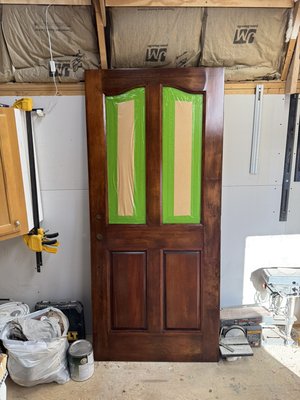 Refinished mahogany door - This mahogany door had some serious wear and tear due to being exposed to harsh weather over the years and was in desperate need of a refurbish Refinished mahogany door - This mahogany door had some serious wear and tear due to being exposed to harsh weather over the years and was in desperate need of a refurbish