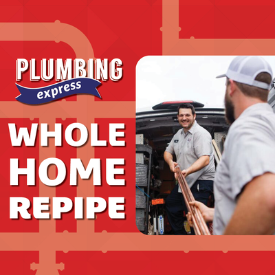 Home Repipe and Complete Pipe Replacement - Plumbing Express specializes in whole-home repipes in Greater Metro Atlanta, replacing failing polybutylene, copper, PEX, or slab pipes with premium materials like Uponor PEX Type A and FlowGuard Gold CPVC. Our turnkey process includes plumbing and all new valves, drywall repair, and finishing usually in just a few days. Locally owned since 1989, we’ve repiped thousands of homes with a focus on quality, durability, and customer satisfaction. Stop the leaks for good. Contact Plumbing Express today. Home Repipe and Complete Pipe Replacement - Plumbing Express specializes in whole-home repipes in Greater Metro Atlanta, replacing failing polybutylene, copper, PEX, or slab pipes with premium materials like Uponor PEX Type A and FlowGuard Gold CPVC. Our turnkey process includes plumbing and all new valves, drywall repair, and finishing usually in just a few days. Locally owned since 1989, we’ve repiped thousands of homes with a focus on quality, durability, and customer satisfaction. Stop the leaks for good. Contact Plumbing Express today.