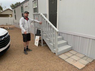 Steps replaced with patio - Steps replaced with small patio. Steps replaced with patio - Steps replaced with small patio.