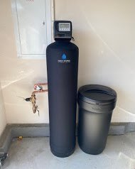 Whole house 10 stage water softener/filtration system installed. - Whole house 10 stage water softener/filtration system installed to the main of the home. We install in the main so all the water going in to the home so the contaminates and hard water is filtered out.