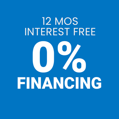 Financing - We have 0% for 12 months financing options available Financing - We have 0% for 12 months financing options available