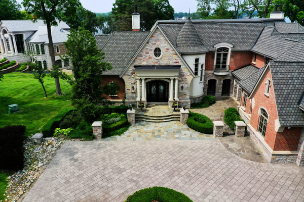 Paver Driveway & Front Porch | Orchard Lake, MI - Paver Driveway & Front Porch | Orchard Lake, MI