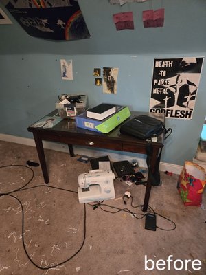 3rd floor apt complete cleanout - this was a 3rd floor apt cleanout. the previous renter decided to leave the place a terrible mess. the customer called us to come in and clean everything out of the apt. these are some before and after pictures.