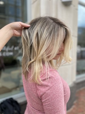 Low Maintenance Blonding - If you are craving healthy, luscious blonde hair, you've come to the right place. My blondes enjoy the perfect combination of reaching their personal blonde goals and enjoying the benefits of being low maintenance. Why sacrifice your blonde's brightness at the expense of longevity when you can have both?! I'm all about customizing your blonde to reach your goals and I'm super thrilled to hear all about what you love most out of your blonde! Can't wait to meet you Low Maintenance Blonding - If you are craving healthy, luscious blonde hair, you've come to the right place. My blondes enjoy the perfect combination of reaching their personal blonde goals and enjoying the benefits of being low maintenance. Why sacrifice your blonde's brightness at the expense of longevity when you can have both?! I'm all about customizing your blonde to reach your goals and I'm super thrilled to hear all about what you love most out of your blonde! Can't wait to meet you