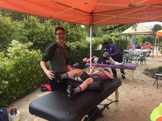 Chef Cycle charity event. - This was a fun event in Santa Rosa last year that I got to work with a lot of other therapists and learn more techniques about sports massage and application for cyclists. I also got to work on athletes before, during, and after which was so much fun being able to increase performance for these full time chefs who didn't normally ride so much. Chef Cycle charity event. - This was a fun event in Santa Rosa last year that I got to work with a lot of other therapists and learn more techniques about sports massage and application for cyclists. I also got to work on athletes before, during, and after which was so much fun being able to increase performance for these full time chefs who didn't normally ride so much.