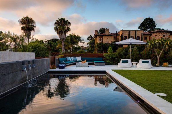 New Pool and Spa in Del Mar - Introducing a stunning new pool and spa in Del Mar, featuring a beautiful fountain wall as the centerpiece. To ensure safety for their young children, we've incorporated an automatic cover for peace of mind. This remodel offers a perfect blend of elegance, functionality, and security, creating a serene, safe, and beautiful outdoor retreat for the family.
Why It Works:
- Fountain Wall: The striking fountain wall serves as a visual centerpiece, adding both beauty and a calming sound to the space.
- Automatic Safety Cover: The automatic cover ensures peace of mind for families with young children, making it easier to maintain a safe, clean environment.
- Elegant Design: The pool and spa design features clean, modern lines and a sophisticated layout, adding a touch of luxury to the backyard.
- Family-Friendly Functionality: With safety as a top priority, this design is perfect for families who want to enjoy a beautiful and functional outdoor living area.
For families looking to combine luxury with practicality, this project shows how a stunning design, safety features, and modern elements can all work together seamlessly. New Pool and Spa in Del Mar - Introducing a stunning new pool and spa in Del Mar, featuring a beautiful fountain wall as the centerpiece. To ensure safety for their young children, we've incorporated an automatic cover for peace of mind. This remodel offers a perfect blend of elegance, functionality, and security, creating a serene, safe, and beautiful outdoor retreat for the family.
Why It Works:
- Fountain Wall: The striking fountain wall serves as a visual centerpiece, adding both beauty and a calming sound to the space.
- Automatic Safety Cover: The automatic cover ensures peace of mind for families with young children, making it easier to maintain a safe, clean environment.
- Elegant Design: The pool and spa design features clean, modern lines and a sophisticated layout, adding a touch of luxury to the backyard.
- Family-Friendly Functionality: With safety as a top priority, this design is perfect for families who want to enjoy a beautiful and functional outdoor living area.
For families looking to combine luxury with practicality, this project shows how a stunning design, safety features, and modern elements can all work together seamlessly.