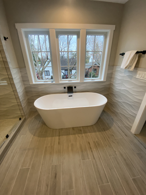 Bath with Soft Features, middle of 2023 - This Bathroom was a remodel for a couples anniversary. Older couple wanted a soft and warm place to relax and even read a book in the tub, maybe a glass of wine. With perfect communication we were able to bring such ideas to life. We are happy to have worked this out for them. Bath with Soft Features, middle of 2023 - This Bathroom was a remodel for a couples anniversary. Older couple wanted a soft and warm place to relax and even read a book in the tub, maybe a glass of wine. With perfect communication we were able to bring such ideas to life. We are happy to have worked this out for them.
