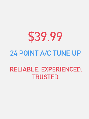 AC TUNE UP SPECIALS - Call or message to schedule!