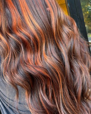 Cowboy Balayage - This model want a vibrant Natural Cooper Color Cowboy Balayage - This model want a vibrant Natural Cooper Color