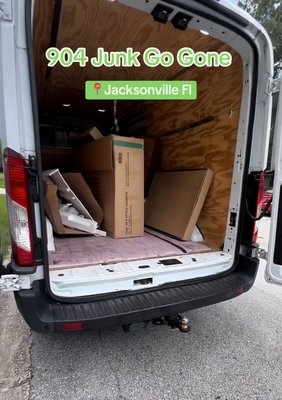 boxes removal from moving - this was done in less than 20minutes. boxes were moved from home from a couple moving