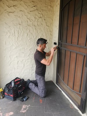 House Lockout - Keys were left in the house and the door knob is locked - easy job .
