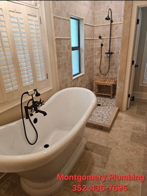 A collection of some beautiful showers and bathtubs! - Here is a collection of some showers and bathtubs Montgomery Plumbing has completed. A collection of some beautiful showers and bathtubs! - Here is a collection of some showers and bathtubs Montgomery Plumbing has completed.