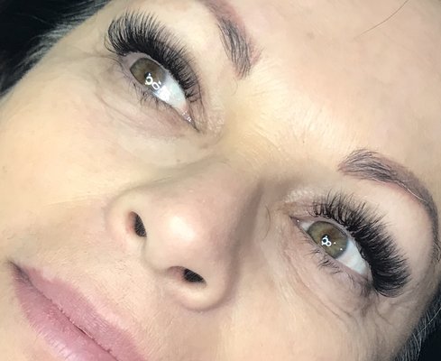 Volume lashes by Natalia - This client has volume lash extensions done by Natalia. Volume lashes by Natalia - This client has volume lash extensions done by Natalia.