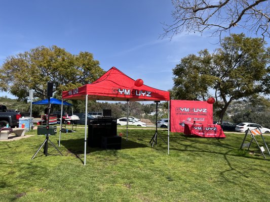 GymGuyz Grand Opening - Provided music for GymGuyz Grand Opening at Kate Sessions Park.