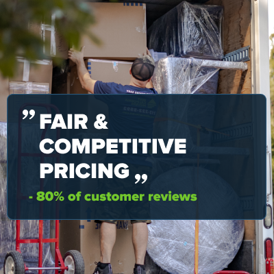 Free Accurate Onsite Estimates! - Customers often mention that they paid less than the initial estimate due to the efficiency of the movers.