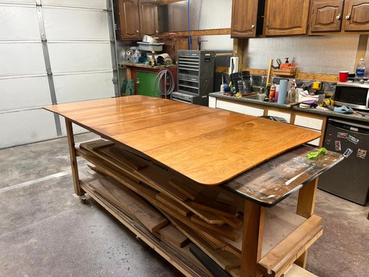 Heirloom Table Refinish - This heirloom kitchen table was fully stripped and refinished Heirloom Table Refinish - This heirloom kitchen table was fully stripped and refinished