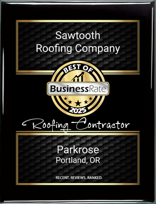 Best Roofing Contractor in Parkrose 2025 - Sawtooth Roofing is happy to announce we've won the Best Roofing Contractor in Parkrose for 2025. We are humbled and honored by this award. It represents our continued effort to serve our customers with the best possible roof installation, roof replacement, and roof repair services possible, serving the greater Portland/Vancouver metro area. Best Roofing Contractor in Parkrose 2025 - Sawtooth Roofing is happy to announce we've won the Best Roofing Contractor in Parkrose for 2025. We are humbled and honored by this award. It represents our continued effort to serve our customers with the best possible roof installation, roof replacement, and roof repair services possible, serving the greater Portland/Vancouver metro area.