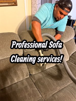 Professional sofa cleaning services! - We don’t just clean carpets—we also specialize in professional sofa and upholstery cleaning. Our deep steam cleaning process safely removes dirt, odors, and built-up oils from sofas, sectionals, chairs, and other upholstered furniture. We use industry-approved equipment and solutions designed to refresh your furniture while protecting the fabric. The result? Cleaner, brighter upholstery that looks and feels like new. Professional sofa cleaning services! - We don’t just clean carpets—we also specialize in professional sofa and upholstery cleaning. Our deep steam cleaning process safely removes dirt, odors, and built-up oils from sofas, sectionals, chairs, and other upholstered furniture. We use industry-approved equipment and solutions designed to refresh your furniture while protecting the fabric. The result? Cleaner, brighter upholstery that looks and feels like new.