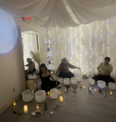 Sound Baths - A Sound Bath is a deeply-immersive, full-body listening experience that intentionally uses sound to invite gentle, yet powerful therapeutic and restorative processes to nurture your mind and body, it consists of crystal sound bowls and various other instruments that promote relaxation and stress reduction while helping to balance the energy in the body and align the chakras. Sound Baths - A Sound Bath is a deeply-immersive, full-body listening experience that intentionally uses sound to invite gentle, yet powerful therapeutic and restorative processes to nurture your mind and body, it consists of crystal sound bowls and various other instruments that promote relaxation and stress reduction while helping to balance the energy in the body and align the chakras.