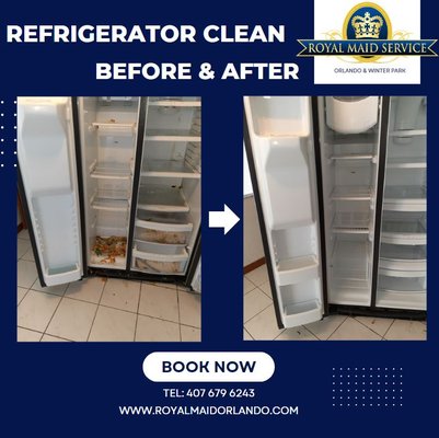 Refigerator Clean Before & After - Client had a tenant that had left the refrigerator in a very poor state with left over food. Full internal clean completed with the refrigerator looking brand new. Refigerator Clean Before & After - Client had a tenant that had left the refrigerator in a very poor state with left over food. Full internal clean completed with the refrigerator looking brand new.