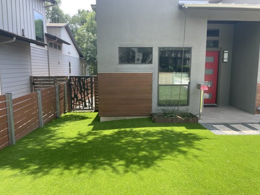 Why choose artificial turf? Save Money. Save Time. Save the Earth. - Eliminate your lawn maintenance bills—no more mowing, fertilizing, or watering.  
Get your Saturday and Sunday back without lawn mowing. Enjoy the time with your family and friends.  
Our eco-friendly, 100% recyclable artificial turf is an excellent solution for water conservation. Our premium commercial-grade synthetic grass has a 100% flow-through rate, allowing water to pass through back into the Earth's water table. Our products are USA-made.