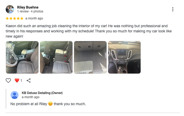 Google 5 Star Reviews ⭐️⭐️⭐️⭐️⭐️ - We are no stranger to 5 Star Reviews, with over 120 on Google! See for yourself. And call us today for your own 5 Star detailing!