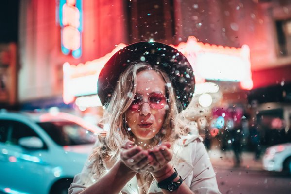 Magical Night - Night photo session for Maria in San Francisco at Castro Street