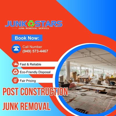 Post Construction - Need post construction junk removal near me? Call now to schedule your pickup