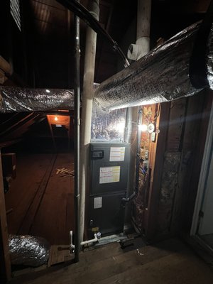 Full Electric Heating and Cooling Conversion! - Our Clients recently had Solar Installed, and really wanted to maximize from the benefits, so they decided to ditch their gas bill for the furnace, and install a Heat Pump System. A Heat Pump is an A/C that can reverse the flow of refrigerant, and in turn actually heat your house.