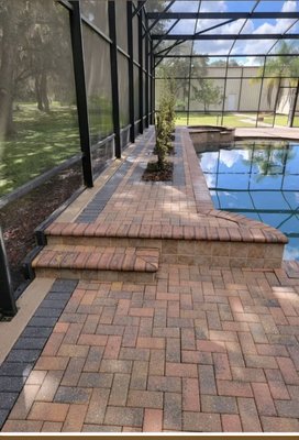 Pressure washed - This pool deck was extremely scary Pressure washed - This pool deck was extremely scary