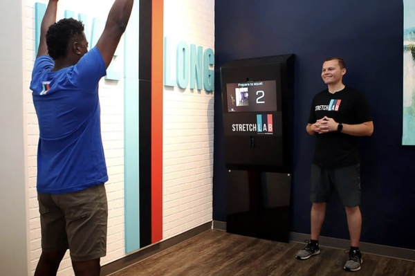 MAPS (Check It Out) - MAPS is a revolutionary 3D body scanning tool that provides us with information on how well your body is moving. Your Flexologist will guide you through the scan, help you interpret the results, and use the data to customize your stretch.
By just doing three overhead squats, the MAPS machine will use the 3D camera to process thousands of data points to measure your Mobility, Activation, Posture, and Symmetry. After taking a full-body scan, MAPS will immediately provide you with a score that evaluates how well you are moving. Based on your assessment, your Flexologist can better customize your stretch session specifically to your body's needs and help get you started moving and feeling better! Plus, we will do monthly scans to see your improvement over time.
StretchLab is the only assisted stretching studio using MAPS to give free, full-body assessments. We are able to provide you with a deeper understanding of how your body moves, while also being able to visually measure your progress. Let's see how your body is moving today, so we can help you move better tomorrow! MAPS (Check It Out) - MAPS is a revolutionary 3D body scanning tool that provides us with information on how well your body is moving. Your Flexologist will guide you through the scan, help you interpret the results, and use the data to customize your stretch.
By just doing three overhead squats, the MAPS machine will use the 3D camera to process thousands of data points to measure your Mobility, Activation, Posture, and Symmetry. After taking a full-body scan, MAPS will immediately provide you with a score that evaluates how well you are moving. Based on your assessment, your Flexologist can better customize your stretch session specifically to your body's needs and help get you started moving and feeling better! Plus, we will do monthly scans to see your improvement over time.
StretchLab is the only assisted stretching studio using MAPS to give free, full-body assessments. We are able to provide you with a deeper understanding of how your body moves, while also being able to visually measure your progress. Let's see how your body is moving today, so we can help you move better tomorrow!