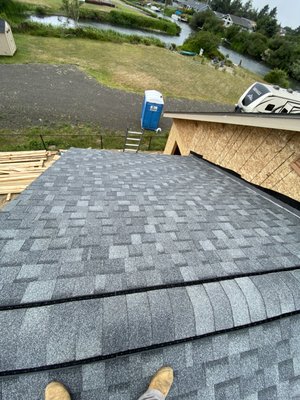 Full Roof Install - This Roof was installed out in Ocean Shores WA, New Construction Home. Full Roof Install - This Roof was installed out in Ocean Shores WA, New Construction Home.