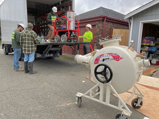 Sewer Pipelining - Relining an old broken 4" AC sewer line in Tacoma WA Sewer Pipelining - Relining an old broken 4" AC sewer line in Tacoma WA