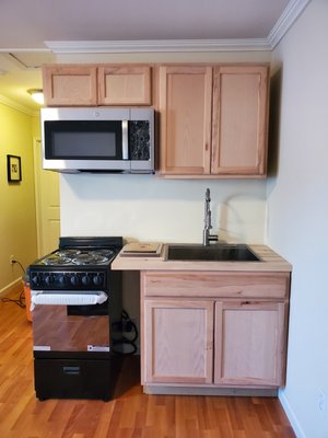 Kitchenette 2024 - This Kitchenette was done because the owner wanted a separate room.  The owner contacted us to describe the project and was expecting the Best Quality.  Fortunately she was able to find us.  She was Super Happy with the process and Final Project.