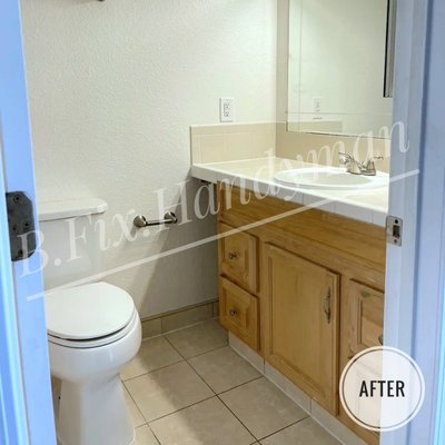 Bethroom renovation 2022, CA - This was the project remodeling of the bathroom
The requiremented jobs done:
- painting the walls;
- painting the ceiling;
- reglazing the bathtub;
- caulking bathroom Bethroom renovation 2022, CA - This was the project remodeling of the bathroom
The requiremented jobs done:
- painting the walls;
- painting the ceiling;
- reglazing the bathtub;
- caulking bathroom