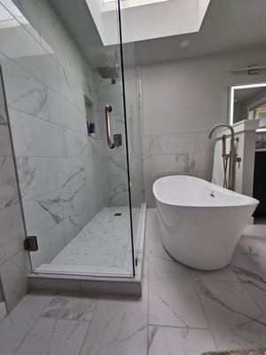 Bathroom Remodel Before And After - This remodel was done on an outdated bathroom. Guided by our clients, we created this beautiful modern look. Call us for a quote today! Bathroom Remodel Before And After - This remodel was done on an outdated bathroom. Guided by our clients, we created this beautiful modern look. Call us for a quote today!