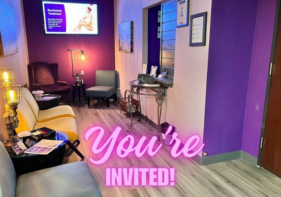 Visit Our Beautiful Spa! - A small electric current is transmitted by a fine, sterile probe directly into the natural opening of the hair follicle. A quick, computer-controlled current is then applied to destroy the hair growth cells including the dermal papilla, the matrix, and an area called "the bulge," all of which cause hair to grow and regenerate.
There are three types, or modalities, of electrolysis used today: galvanic (current produces a chemical reaction), thermolysis (short-wave which produces heat), and a modality that blends the two. They all result in effective permanent hair removal. At Hair Today Gone Tomorrow, we use the thermolysis method of electrolysis. Visit Our Beautiful Spa! - A small electric current is transmitted by a fine, sterile probe directly into the natural opening of the hair follicle. A quick, computer-controlled current is then applied to destroy the hair growth cells including the dermal papilla, the matrix, and an area called "the bulge," all of which cause hair to grow and regenerate.
There are three types, or modalities, of electrolysis used today: galvanic (current produces a chemical reaction), thermolysis (short-wave which produces heat), and a modality that blends the two. They all result in effective permanent hair removal. At Hair Today Gone Tomorrow, we use the thermolysis method of electrolysis.