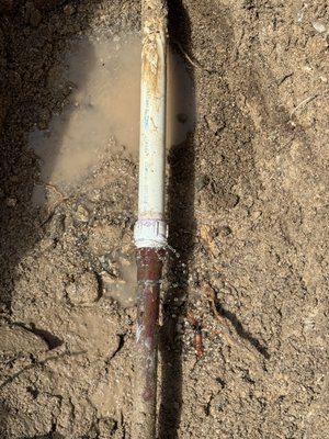 Mainline Leak Repair - We successfully completed a mainline leak repair, addressing a critical issue that was affecting the integrity of the plumbing system. Our team conducted a thorough inspection to locate the source of the leak and executed the repair with precision, ensuring minimal disruption to the surrounding area. This prompt action not only restored the functionality of the system but also prevented further damage and potential water loss, ensuring peace of mind for the property owner. Mainline Leak Repair - We successfully completed a mainline leak repair, addressing a critical issue that was affecting the integrity of the plumbing system. Our team conducted a thorough inspection to locate the source of the leak and executed the repair with precision, ensuring minimal disruption to the surrounding area. This prompt action not only restored the functionality of the system but also prevented further damage and potential water loss, ensuring peace of mind for the property owner.
