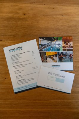 Gift Cards - Help your loved ones slow down with a spa day! We’re not meant to spend this life all frazzled, stressed, and stripped away from the moment. Stop by for a sweet gift card package you can hold in your hand or purchase a digital gift certificate online. A thoughtful, restorative gift for any occasion!
