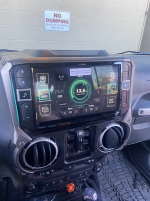 2016 jeep wrangler - 2016 jeep rubicon , alpine radio 9 in screen made for jeep , added dual cameras and sirrius  radio