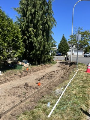 SPRINKLER INSTALLATION UNDERWALKWAY - Customer wanted to install sprinklers on his front lawn and across the sidewalk grass strip! For his new rental home, house will be ready to rent out in a few weeks with a brand new irrigation system!
No need to cut open the sidewalk! We can go under. SPRINKLER INSTALLATION UNDERWALKWAY - Customer wanted to install sprinklers on his front lawn and across the sidewalk grass strip! For his new rental home, house will be ready to rent out in a few weeks with a brand new irrigation system!
No need to cut open the sidewalk! We can go under.