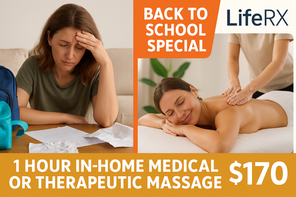 In-Home Stress Management Massage - 🏡 Full-Body Stress & Pain Relief Massage — Right at Home
Life RX Agents deliver expert full-body massage therapy that targets stress, tension, and chronic pain — all from the comfort of your home. We help restore balance, reduce anxiety, and relieve deep muscular pain so you feel recharged and pain-free without leaving your space. In-Home Stress Management Massage - 🏡 Full-Body Stress & Pain Relief Massage — Right at Home
Life RX Agents deliver expert full-body massage therapy that targets stress, tension, and chronic pain — all from the comfort of your home. We help restore balance, reduce anxiety, and relieve deep muscular pain so you feel recharged and pain-free without leaving your space.