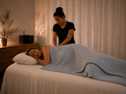Prenatal Massage - Prenatal Massage
Our prenatal massage is designed to support your body through the changes of pregnancy while addressing areas of tension and discomfort. Sessions are performed in a comfortable side-lying position with supportive pillows for proper positioning. Pressure can be adjusted to your comfort, with focused work where appropriate. Our therapists who provide prenatal massage are trained in pregnancy-safe positioning and techniques. If you are in your first trimester, have a high-risk pregnancy, or have any medical concerns, we recommend checking with your healthcare provider before booking. Prenatal Massage - Prenatal Massage
Our prenatal massage is designed to support your body through the changes of pregnancy while addressing areas of tension and discomfort. Sessions are performed in a comfortable side-lying position with supportive pillows for proper positioning. Pressure can be adjusted to your comfort, with focused work where appropriate. Our therapists who provide prenatal massage are trained in pregnancy-safe positioning and techniques. If you are in your first trimester, have a high-risk pregnancy, or have any medical concerns, we recommend checking with your healthcare provider before booking.